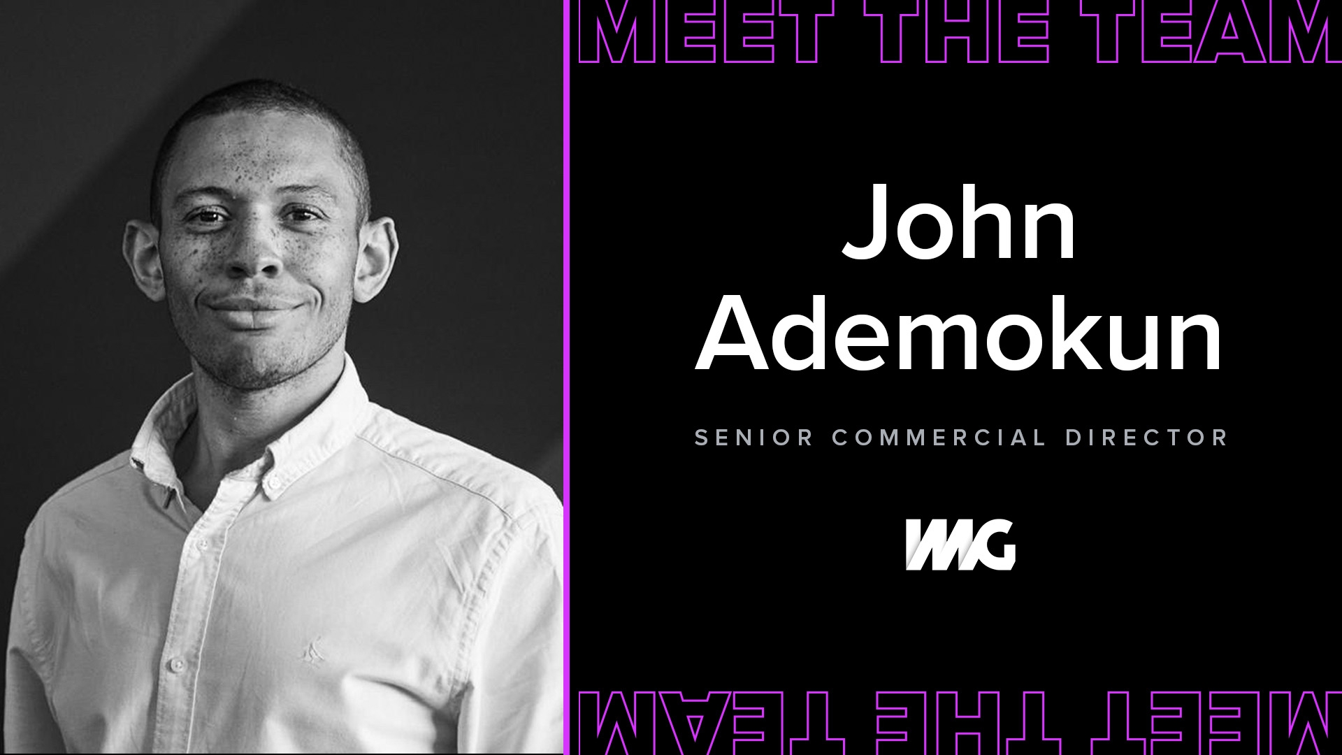 John Ademokun, Senior Commercial Director at IMG